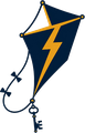 Kite & Key Electrical kite, lightning bolt and skeleton key logo